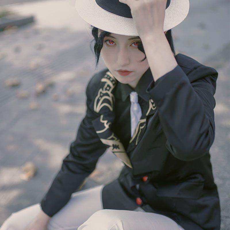 梦想家鬼舞辻无惨cos服鬼灭之刃西装cosplay大佬大反派服装男女服