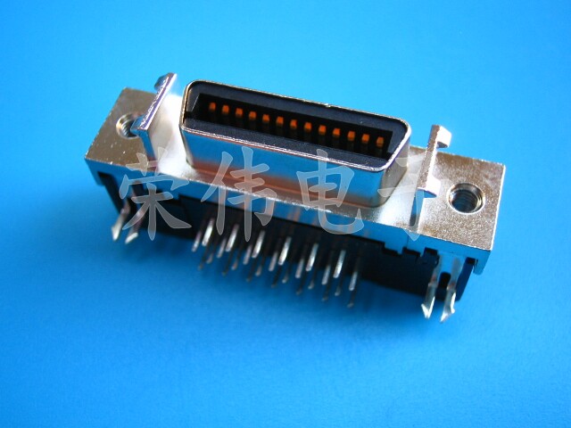 Bench production SCSI connector 26p bends inserts 90-degree slot CN type mother seat