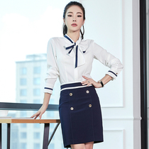 Han Dai's new work clothes kit flight attendant uniform professional suit female beautician work clothes in spring 2023