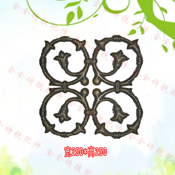 Iron gate decoration accessories spot pig iron casting decoration materials semi-finished products custom processing iron art