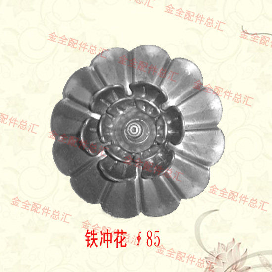 Decorative stamping flower Door railing iron art accessories forging parts material spot supply manufacturers hot sale
