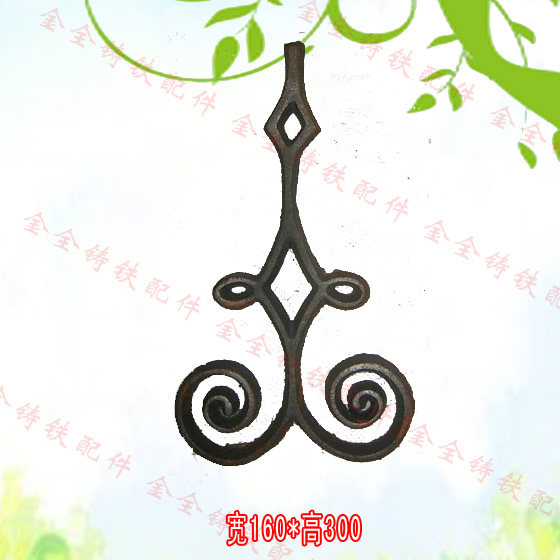 Gate Railing Iron Art Accessories Flowers Raw Iron Material Foundry Semi-finished Decoration Flowers now goods Supply Variety