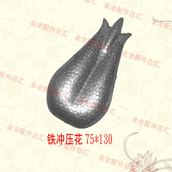 Decorative stamping flower iron craft accessories leaf door railing window parts and materials manufacturers hot sale spot supply