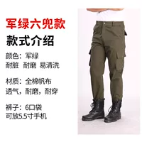Jun Green 6 Pocket Cotton Canvas [одиночные брюки]