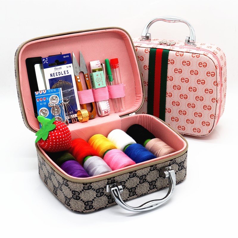 Sewing box home high-grade small household quality good portable sewing kit hand stitching tool storage box