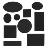 Высококачественный патч на патч для молочной одежды для мужской одежды самоклеясь и без царапин с большим пятном черной дыры