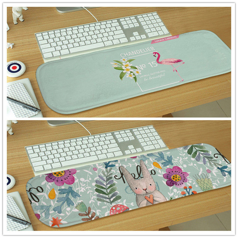 Thickened blue bottom mushroom bee Rabbit desk elbow pad Non-slip comfortable soft flannel lying sleeping elbow pad