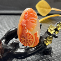 Ruihuang Cui Natural Jade Yunnan Huanglong Jade Fine Jewelry Guanyin Pendant Buddha Sweater Chain Worshiping Buddha Jade Pendant