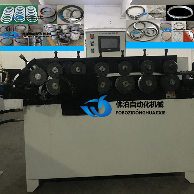Flat iron flat steel angle iron flange forming machine water stop flange ring making machine high-precision L-shaped hoop machine barrel hoop machine