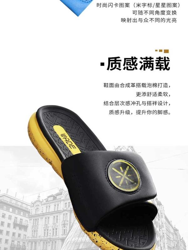 Li Ning dép nam 2019 mùa hè mới đôi giày đi biển - Dép thể thao