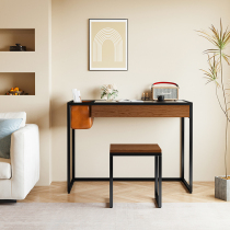 Iron Students Multifunctional Drawer with Multi-functional Computer Desk Desk Glass Dressing Table