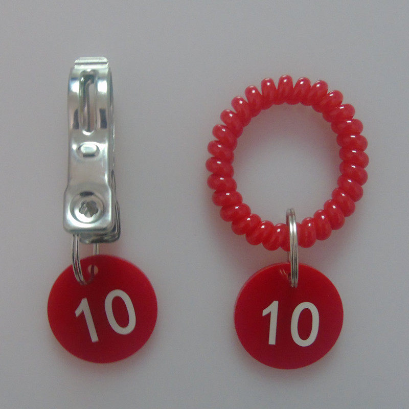 Acrylic Spicy Hot Digital Number Key Hand Board Dining Hall Called Sign Hotel Deposit Bath Shoes Clip