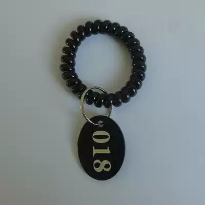 Acrylic number plate hand circle sauna hand number plate sauna card key card registration