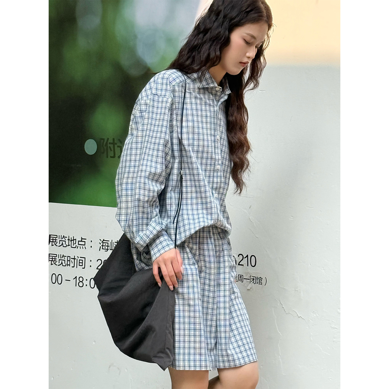 Baserange 26 Spring/Summer Blue Plaid Shirt/Fil Gallery