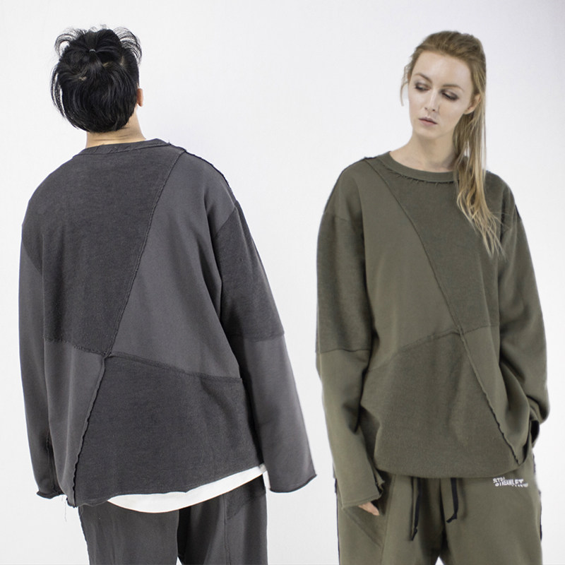 STR:ANOTHER SIDE OVERSIZE HOOIDES structure Re-interpretation Geometric cutting loose jackets