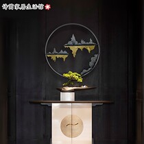 Creative home three-dimensional metal wall pendant restaurant aisle wall jewelry new Chinese living room entrance wall decoration