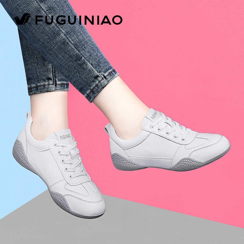 Fuguiniao Women's Sports Casual Shoes, Genuine Leather, Soft Sole, 2026 New Autumn Model, Popular Middle-Aged Mom Travel Shoes Fuguiniao Women's Sports Casual Shoes, Genuine Leather, Soft Sole, 2026 New Autumn Model, Popular Middle-Aged Mom Travel Shoes
