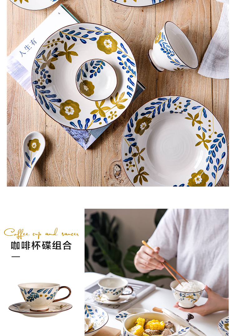 Sichuan in Japanese ceramics tableware home to eat noodles bowl of soup bowl of creative new fish plate western food steak plate