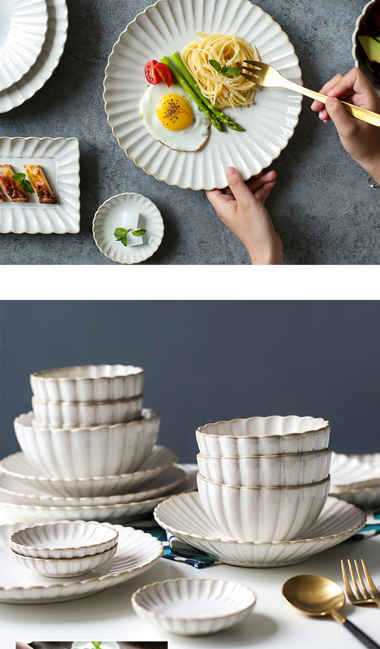 Sichuan island house home six dishes suit ceramic tableware of dish bowl bowl bowl dish dish bowl chopsticks combination outfit