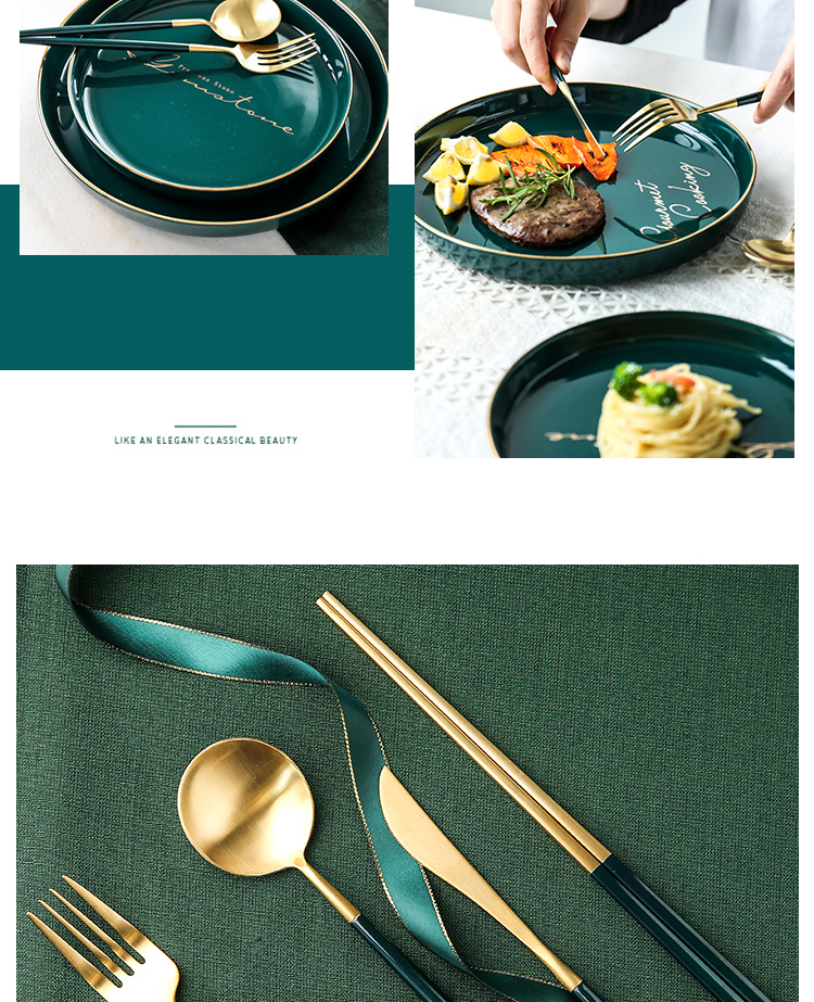 Sichuan in northern western tableware steak knife and fork dish sets of household knife and fork spoon, three - piece two - piece knives and forks