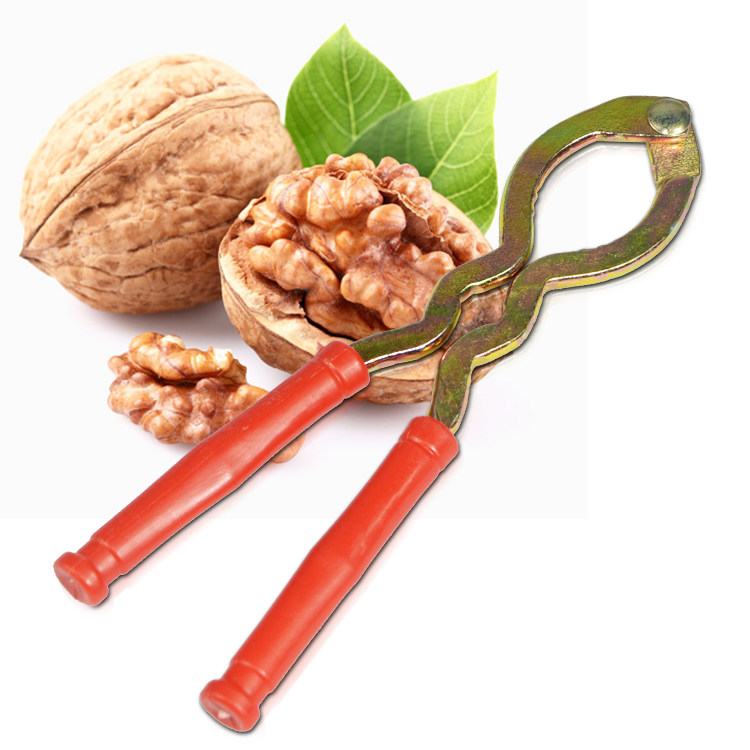 Metal walnut clamp peeling walnut tool stainless steel opener walnut pincer clamp walnut instrumental size universal tool