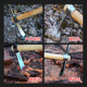 Stainless steel small pickaxe cross pickaxe dual-purpose hoe pickaxe outdoor ice chisel pure steel ax pickaxe digging tree root tool digging pile