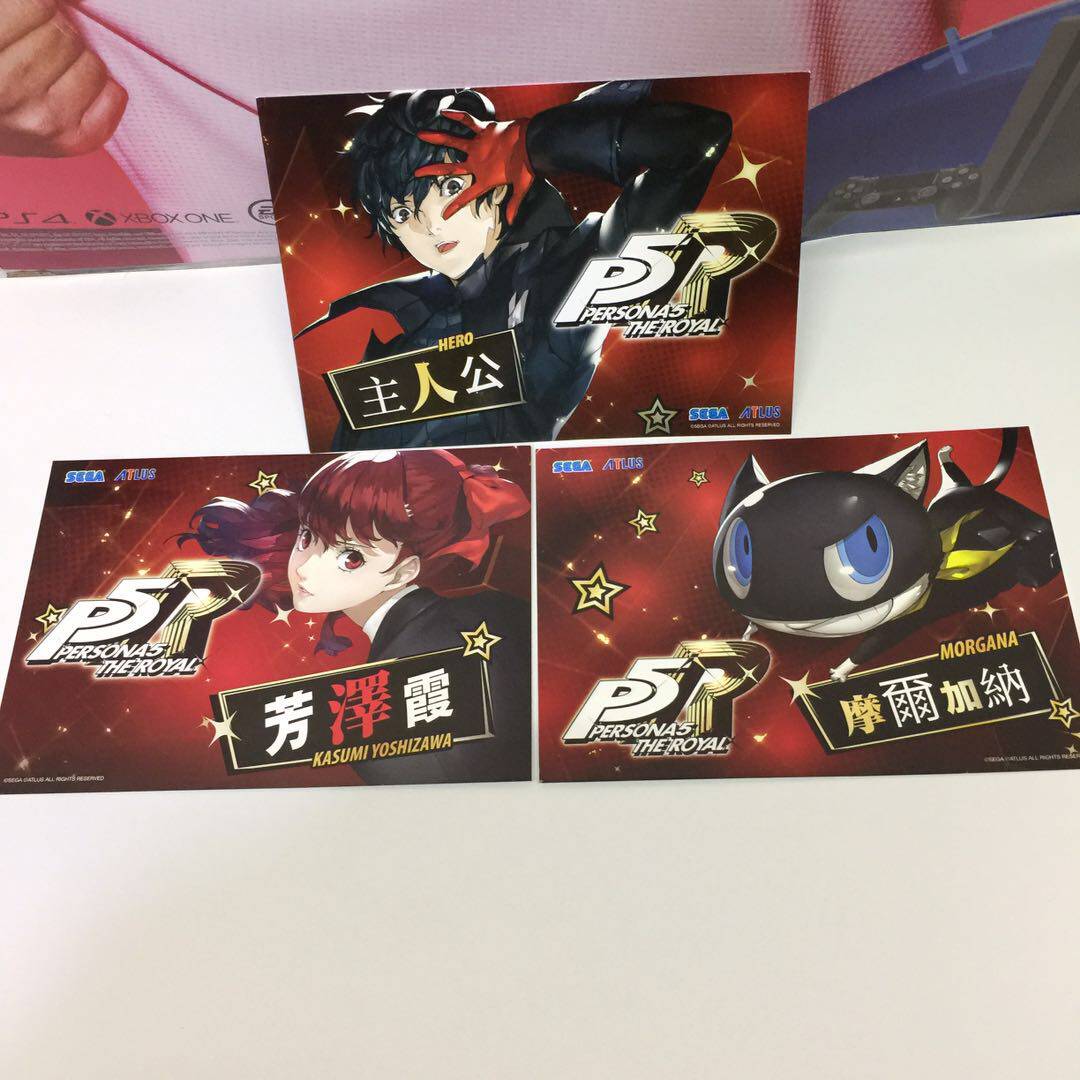 Hk出貨 游戲周邊 Ps4 女神異聞錄5r皇家版p5r 特典明信片1套3張 露天拍賣