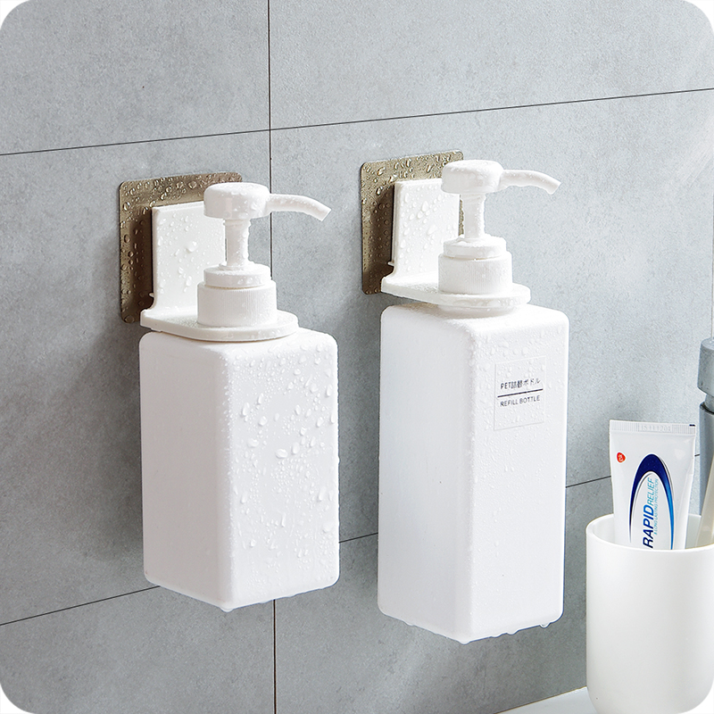 Bathroom Discharge Shampoo body lotion Bath Dew Bottle Hanging-free Dressing Room Shelve hand sanitizer Suction Wall-mounted Hook