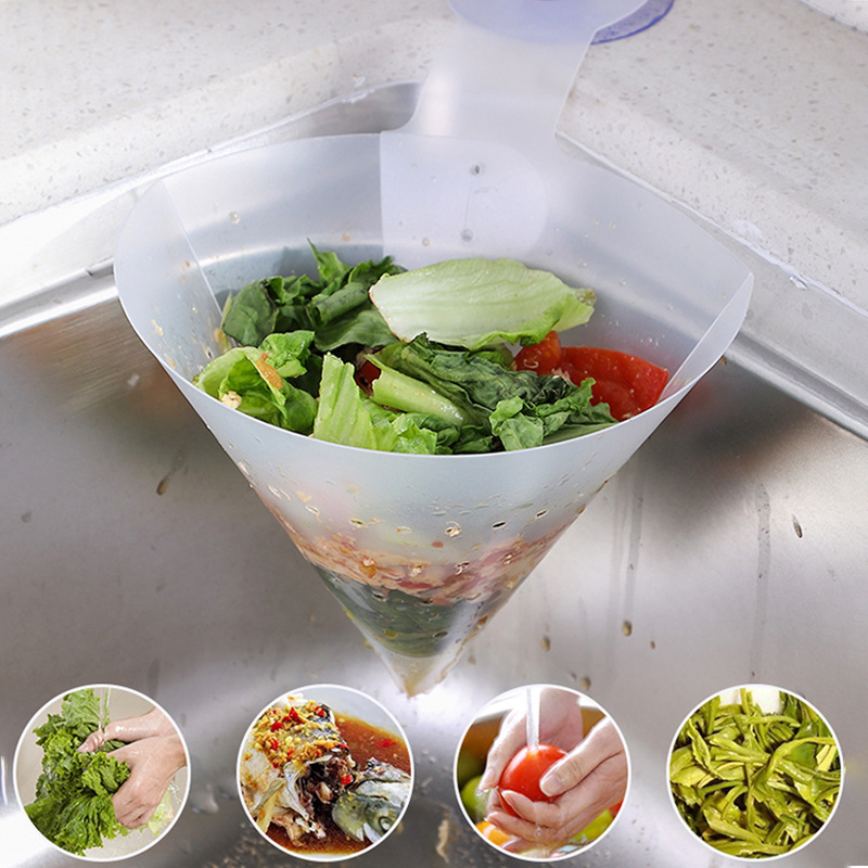 Kitchen Sink Trash filter Ticage drain Drain Bag Dishwashing Leftover rice Soup Separable self-supporting filter