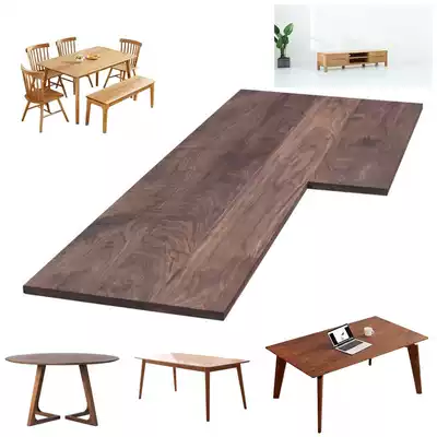 Customized American black walnut wood wood log wood board stepping board table panel table panel window sill
