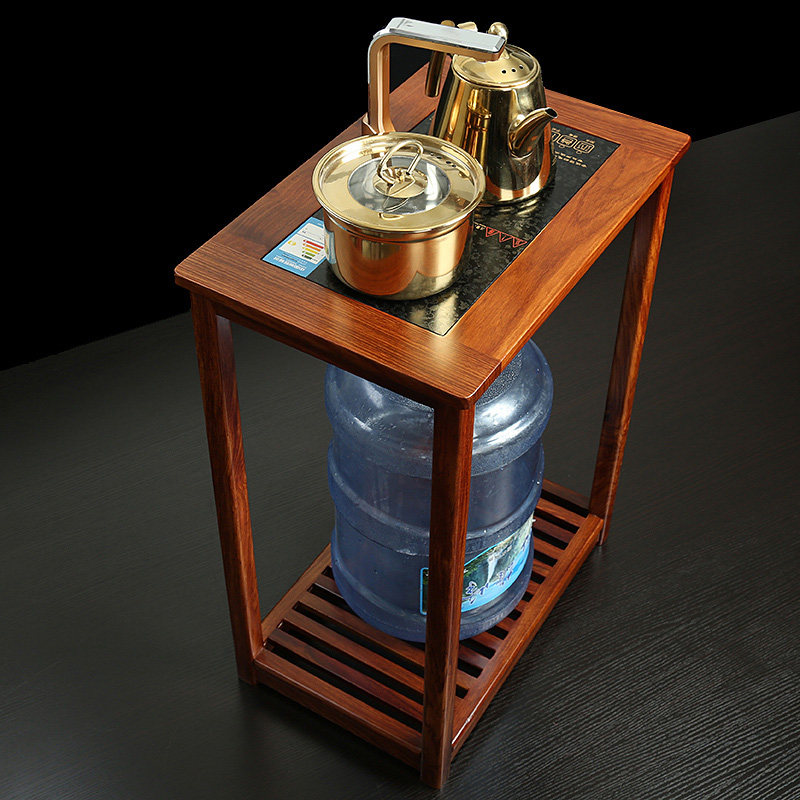 Huang wooden tea cabinet Solikongfu tea table tea table tea plate Tea plate Electromagnetic oven frame