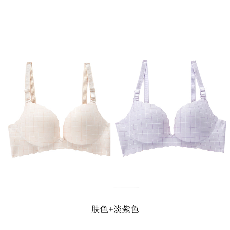 Một mảnh của đồ lót đánh dấu womens vòng thép miễn tụ tập mỏng dày áo ngực sexy điều chỉnh side-by-side áo ngực áo ngực.