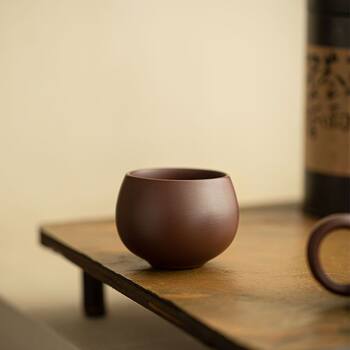 Purple sand old purple clay handmade tea cup master cup arhat cup ceramic tea set elegant high value household kung fu tea cup