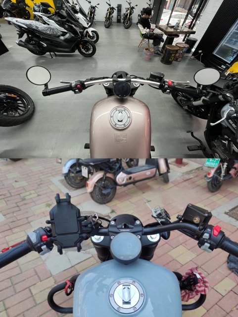 Benda Jinjila 300 rear-inclined Gaoyan handlebar ແກນສີຂີ້ເຖົ່າ 300 Gaoyan handlebar Jinjila ດັດແກ້ Xiaoyan handlebar retro M handlebar