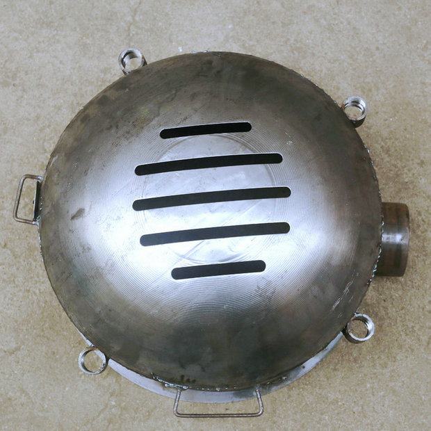 Bếp củi hộ gia đình nông thôn ngoài trời nấu ăn cao chân bếp củi bếp lớn mở phục vụ xô sắt - Bếp lò / bộ đồ ăn / đồ nướng dã ngoại lò nướng bbq ngoài trời