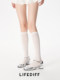 Thin Socks for Women, Summer White Long Socks, Slimming, Slightly Sheer, Calf Socks, Pressure-Fit, Suitable for Pairing with Loafers, Modal Jk