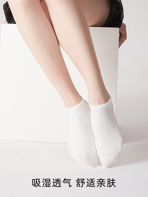 Sweat-Absorbent Non-Slip Low-Cut Gray Liner Socks with Linen, Low-Cut Right-Angle Heel, Summer Socks for Women, Spring and Autumn