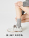 Chaussettes à poils d'automne et d'hiver chaussettes longues épaissies chaussettes en laine épaisses et chaudes chaussettes mi-mollet chaussettes en soie gris clair or et argent pour femmes