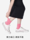 Lifediff Socks for Women, All-Season Short Socks, White Pure Cotton Thin Style, Summer Solid Color, Autumn Girls' Black Socks