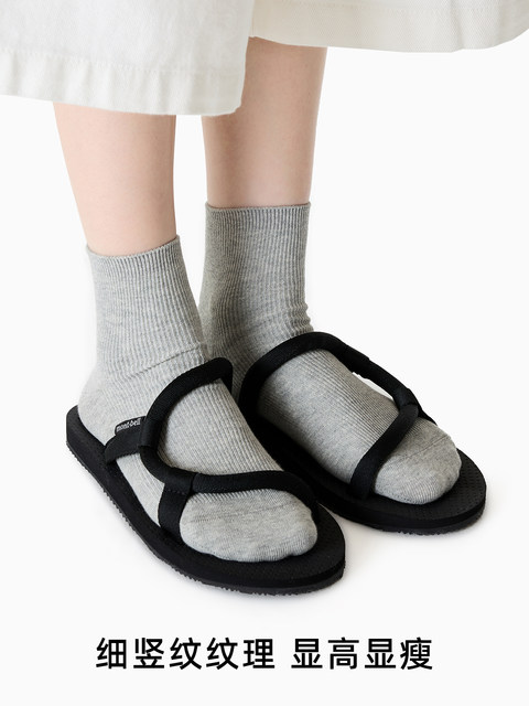 Short Socks, Low-Cut White Socks for Women, Spring and Summer Style, Double-Needle Seamless Cotton Socks, Solid Color, Sweat-Absorbent, Breathable, Ribbed, Thin Summer Style