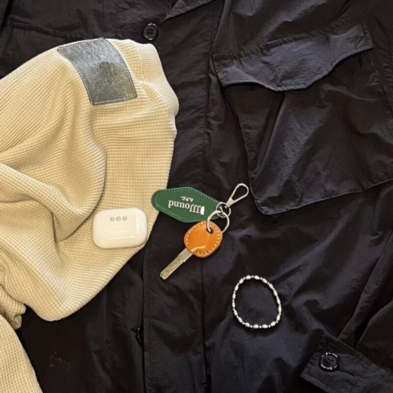 [in Stock] Jjjjound Apc Collaboration Leather Keychain Accessory Pendant