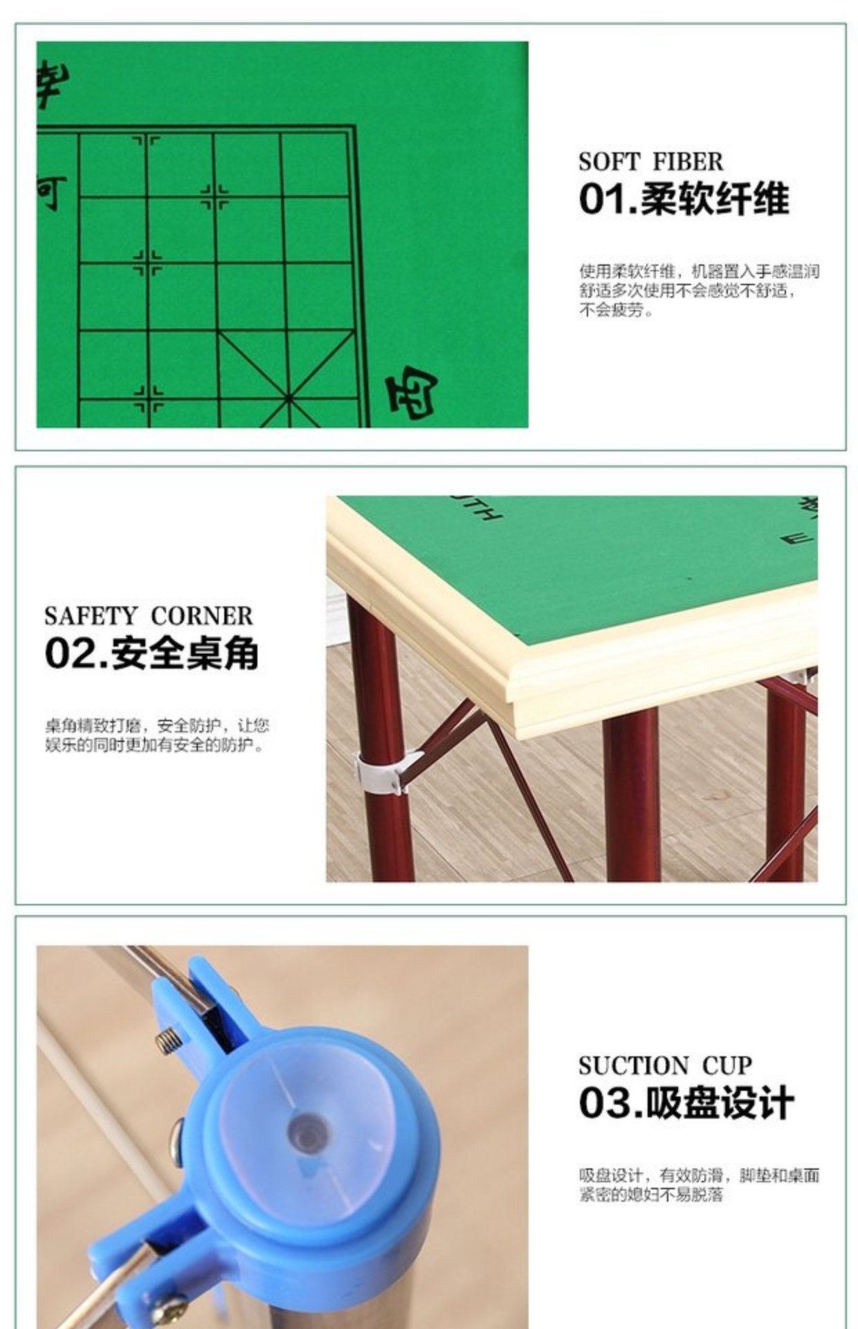 Bàn ăn Mahjong gấp bàn ăn Mahjong bàn cờ vua Mahjong thu nhỏ khung sử dụng kép bàn gỗ hướng dẫn sử dụng - Bàn bàn làm việc xếp gọn