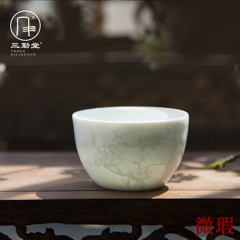 Analyzes three 】 【 all the attendance hall master cup single CPU jingdezhen ceramic sample tea cup kung fu tea cups