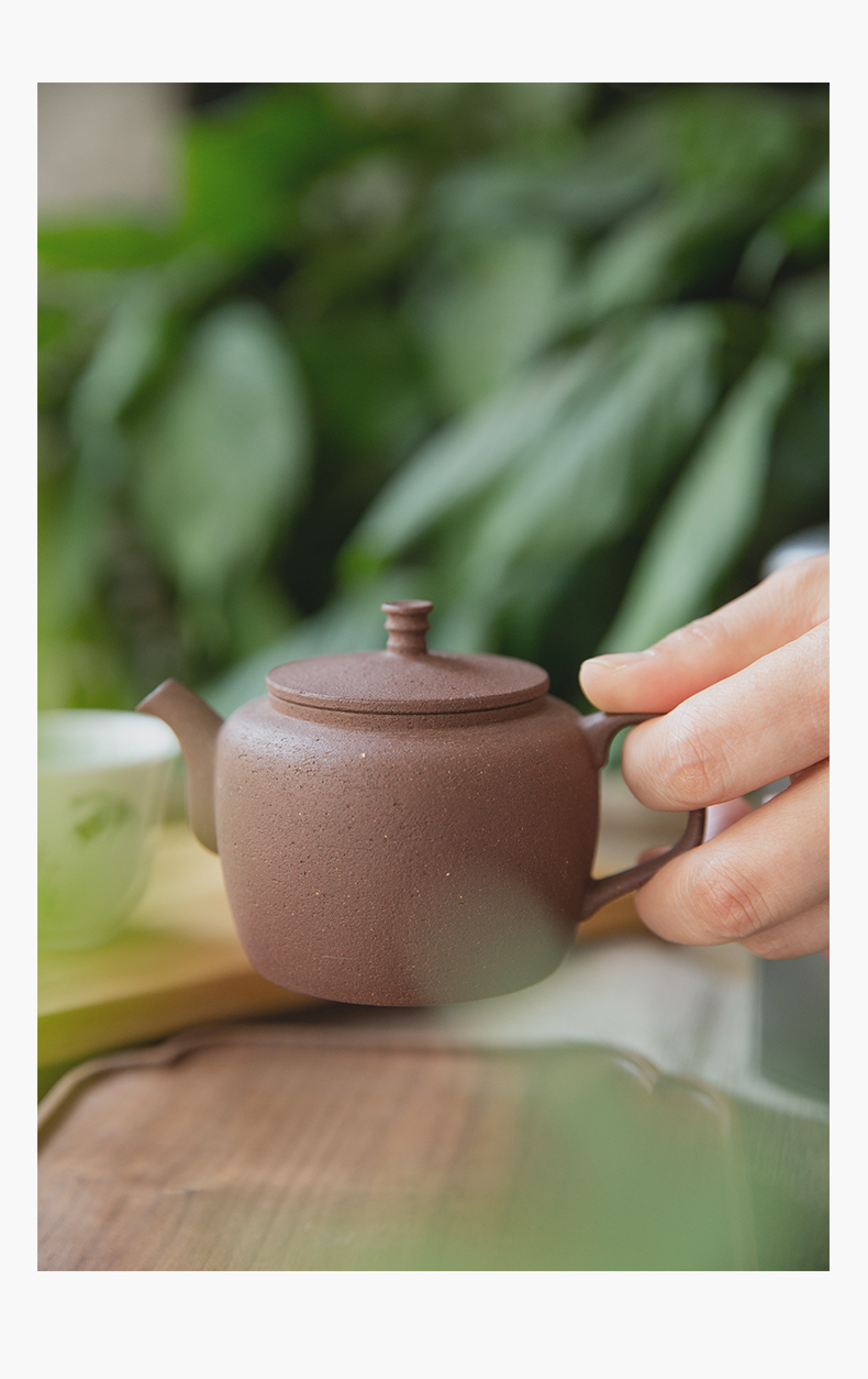 Three frequently hall jingdezhen pure manual clean pot 】 【 famous clay pot of old rock clay pot little teapot kung fu tea set