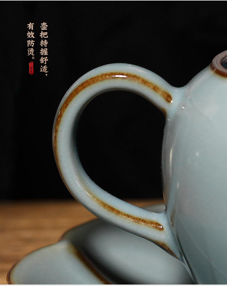 Three frequently hall your up household the teapot tea ware jingdezhen ceramic tea bags are single pot S24011 kung fu tea set manually