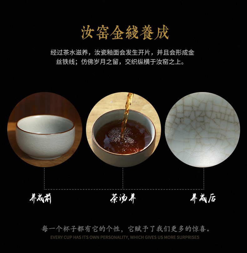 Three frequently hall your up teacup pu - erh tea cup of pure manual master cup of jingdezhen ceramic S44031 single large tea cup