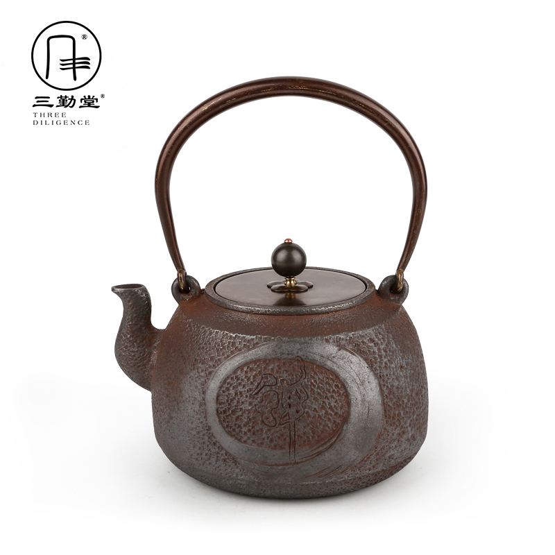 The three regular iron pot of cast iron teapot kettle imitated Japanese manual arc TaoLu S28001 pot of boiled water without coating machine