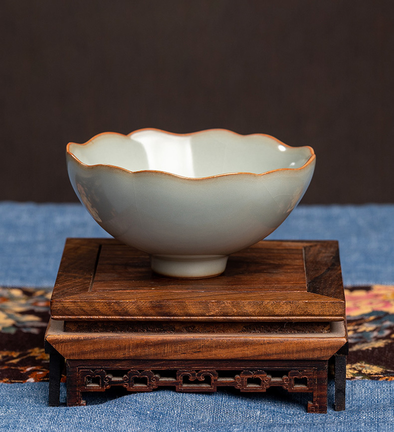 The three frequently tang secret pu - erh tea cups of jingdezhen ceramic cups of pure manual S44106 large single master cup tea cup
