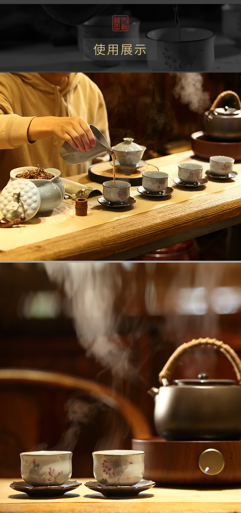 Three frequently hall up kung fu tea cups of jingdezhen ceramic sample tea cup cup S42222 poly real incense hand - made the master list