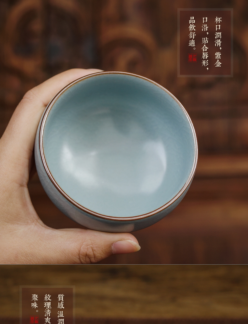 Three frequently hall personal single cup masters cup your up tea cup of jingdezhen ceramic kung fu tea set S44029 by hand